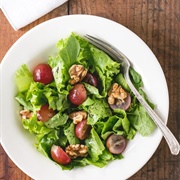 Grape Walnut Spinach Salad With Feta