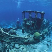 Curacao Sunken Tugboat