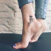Flower Ankle Tattoo