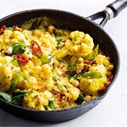 Coconut Cauliflower Chickpea Curry