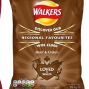 Walkers Loved by Wales Beef &amp; Onion