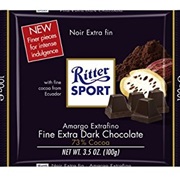 Ritter Sport Fine Extra Dark Chocolate