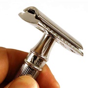 Shave With a Safety Razor (Be Careful!)