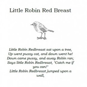 Little Robin Redbreast