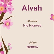 Alvah