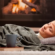 Sleep by the Fireplace