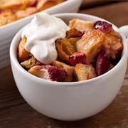 Strawberry Bread Pudding