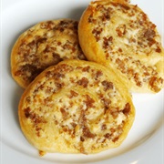 Sausage and Cream Cheese Pinwheel