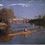 Max Schmitt in a Single Scull