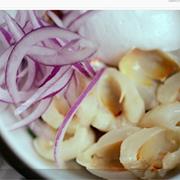 Pork Sausage, Habanero and Litchi Salad at Rose's Luxury