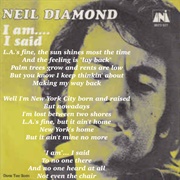 I Am...I Said, Neil Diamond