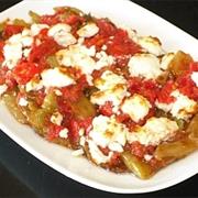 Green Peppers Stuffed With Feta Cheese