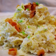 Curd Noodles With Bacon