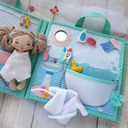 Selfmade Sewed Toy-Bag-Home