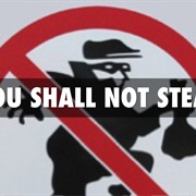 "You Shall Not Steal."