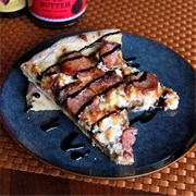 Kielbasa and Goat Cheese Pizza