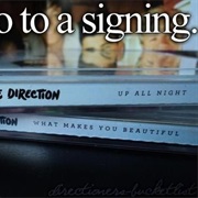 Go to a CD Signing