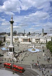 Trafalgar Square, St James&#39;s, London, England, UK
