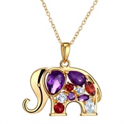 Amethyst and Garnet Elephant