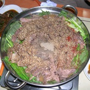 Boshintang (Dog Meat and Dandelion Soup)