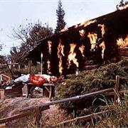 Burning Settler's Cabin