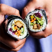 Sweet Potato Teriyaki Sushi Burrito