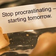 Procrastinating