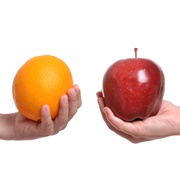 Comparing Apples to Oranges