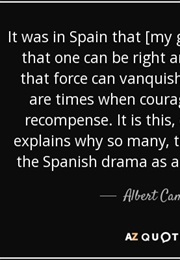 Why Spain? (Albert Camus)