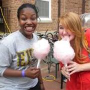 Eating Candy Floss