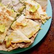 Zucchini Flower Quesadilla