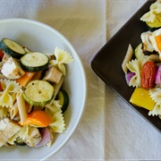 Halloumi and Roasted Vegetable Pasta