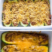 Beef Stuffed Zucchini Boats
