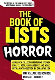 Book of Lists: Horror (Amy Wallace, Del Howison, Scott Bradley)