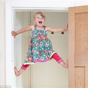 Climbing on Door Frame