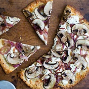 Mushroom and Ricotta Pizza