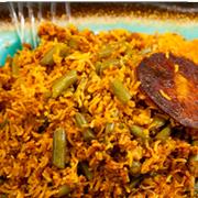 Estamboli Polo (Rice With Green Beans)