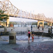 Play in the Riverfront Fountain