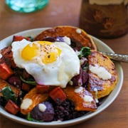 Maple Veg and Poached Egg