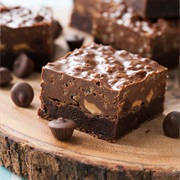Rice Krispies and Peanut Butter Cup Brownies