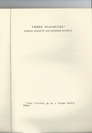 Three Dialogues (Samuel Beckett)