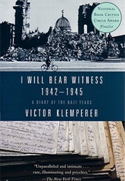 I Will Bear Witness (Victor Klemperer)