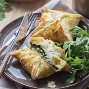 Paniers Feuilletés Chévre Epinard