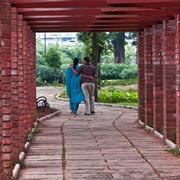 Relaxing at Semmozhi Poonga Garden