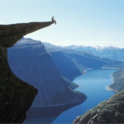Visit Kjeragbolten, Priekestolen, or Trolltunga