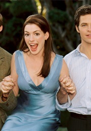 Anne Hathaway, Callum Blue, and Chris Pine in the Princess Diaries 2 (2004)