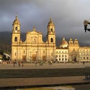 Bolivar Square in Bogota, Colombia