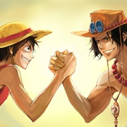 Luffy and Ace