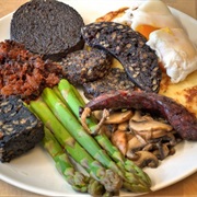 Bloodlust Breakfast (6 Types of Blood Sausage and a Beer)