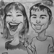 Get a Caricature Done of the Two of You Together